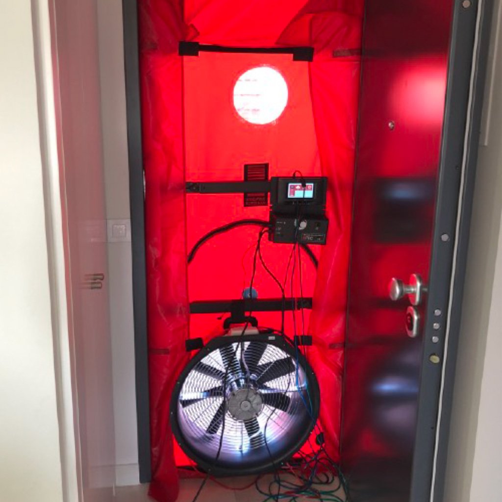 Test Blower door en vivienda VAPF