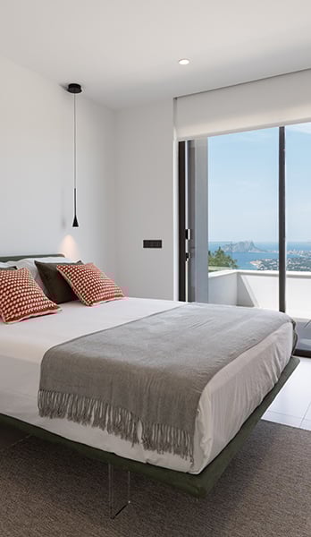 Bedroom 1 with terrace access