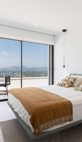 Bedroom 2 with terrace access