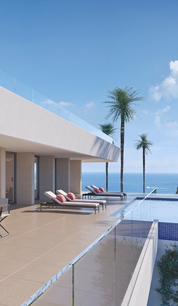 Large terraces to enjoy the Mediterranean climate