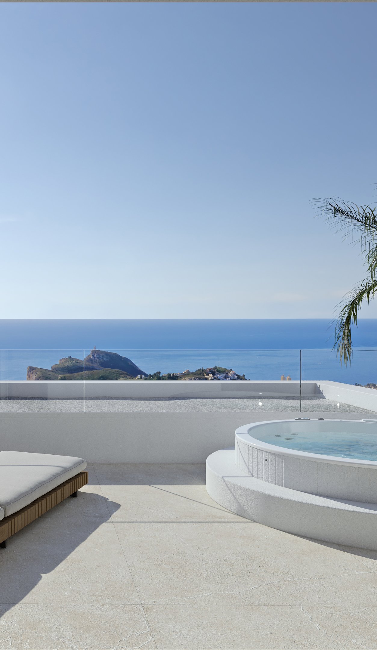 Villa met uitzicht op zee en Peñon de Ifach