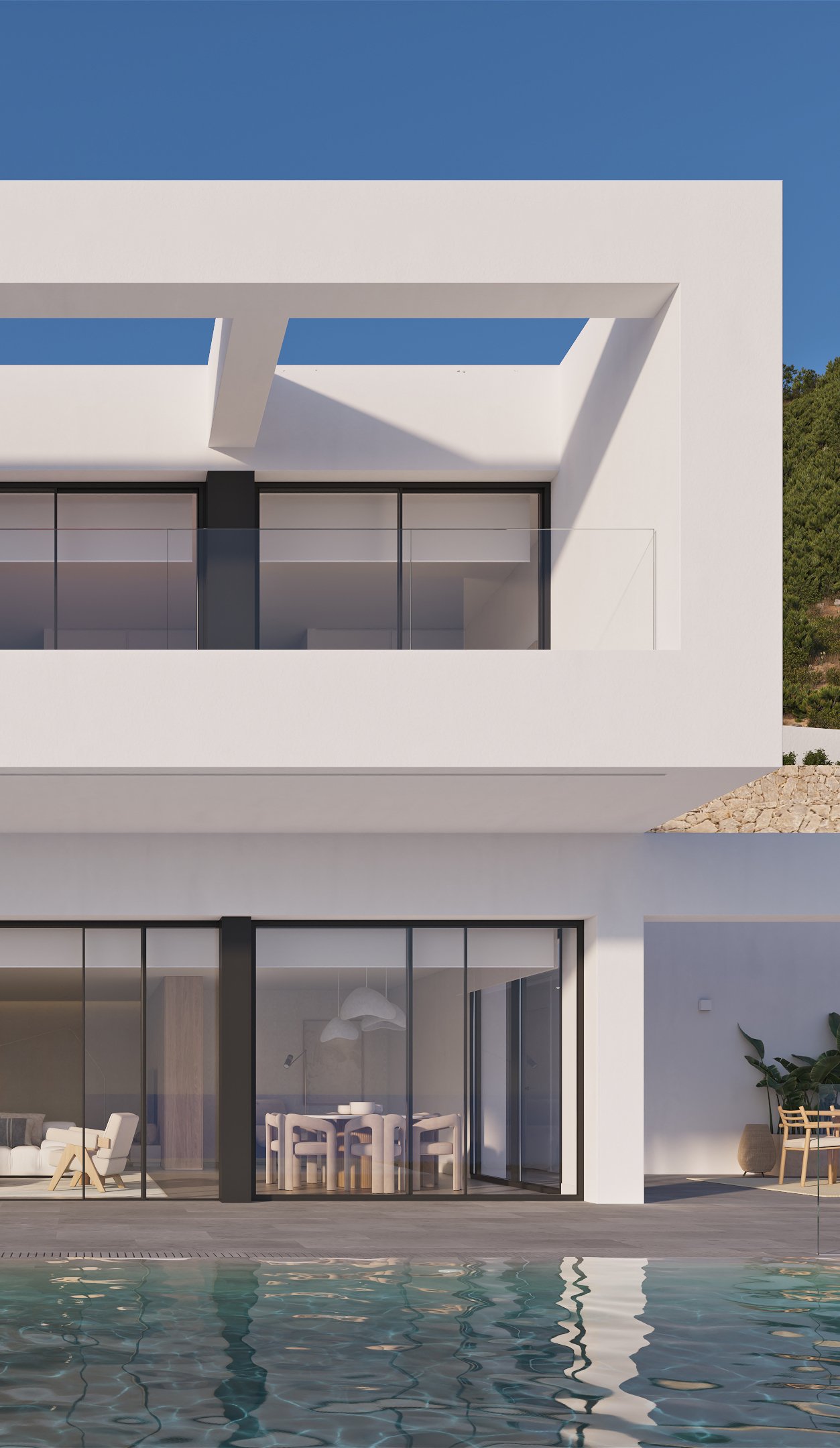 Contemporary architecture in harmony with nature