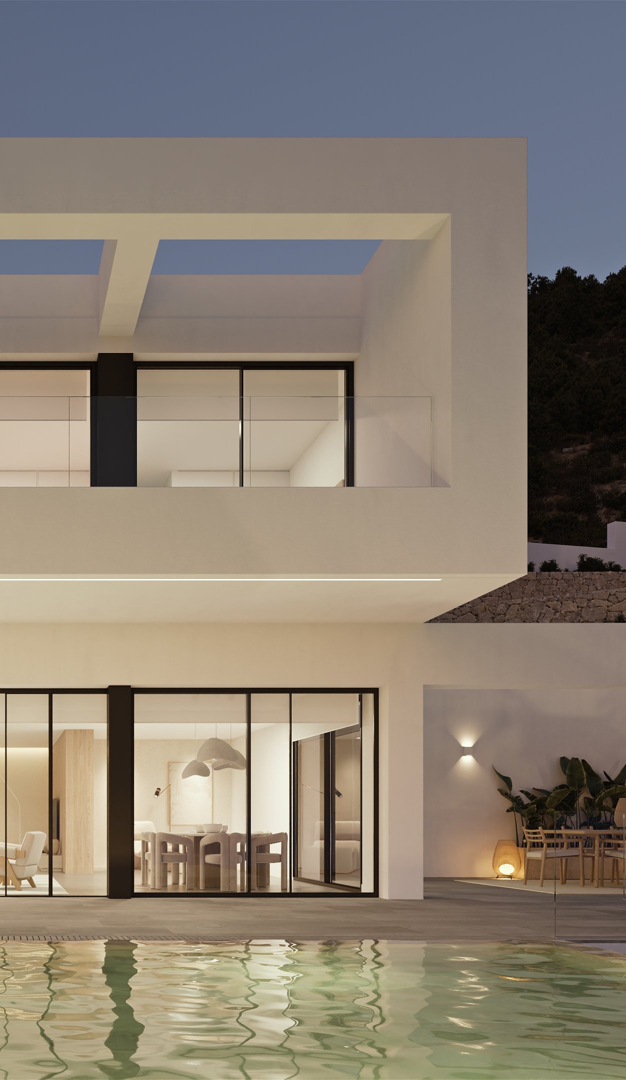 A villa that shines with its own light