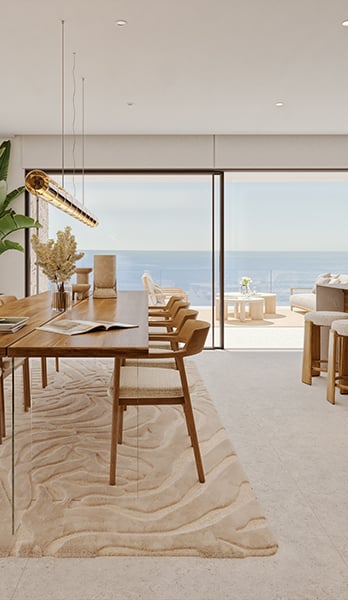 Cooking with a view of the Mediterranean.