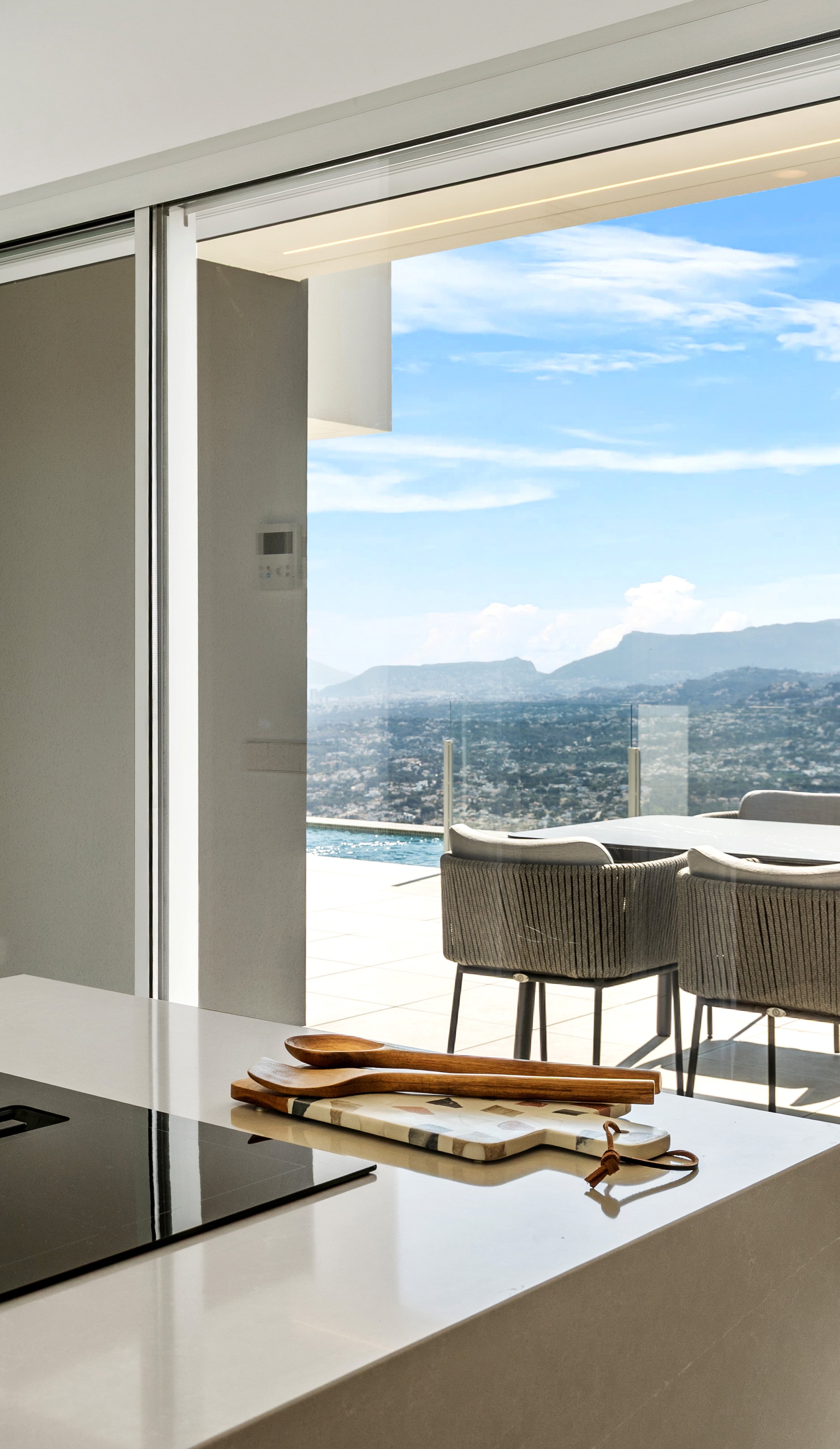 Kitchen open to the porch