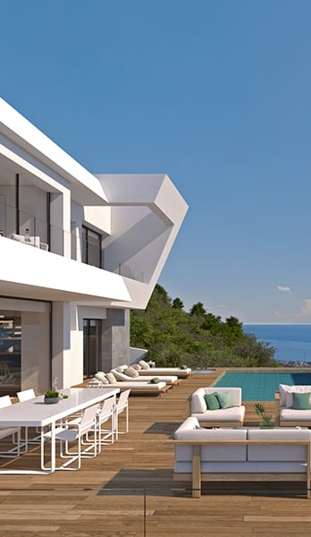 Vista al mar desde la terraza de Villa Amanecer