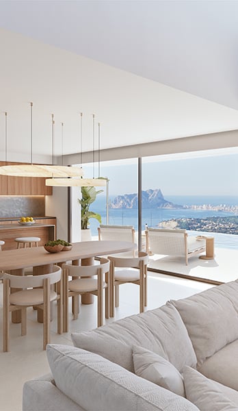 Interiores cálidos y acogedores