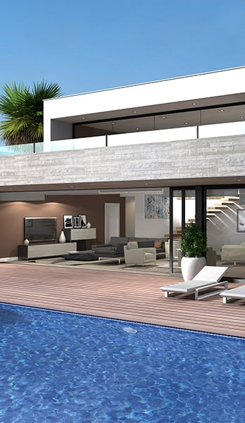 La piscina y la terraza articulan una vivienda concebida para el exterior