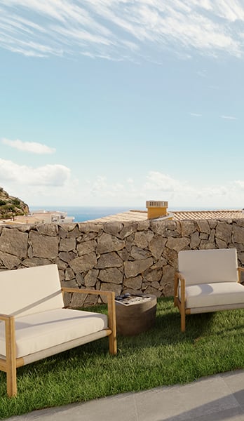 Terrace of apartment PG060, Building 11 Pinazo