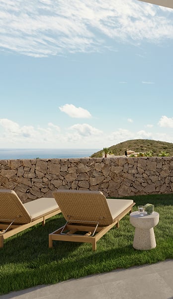 Terrace and views of apartment PG062, Building 11 Pinazo