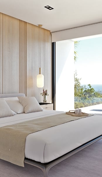 Bedrooms with bespoke paneling design