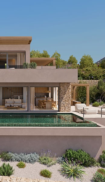 Traditional architecture redesigned and integrated into the Vall de Pop landscape