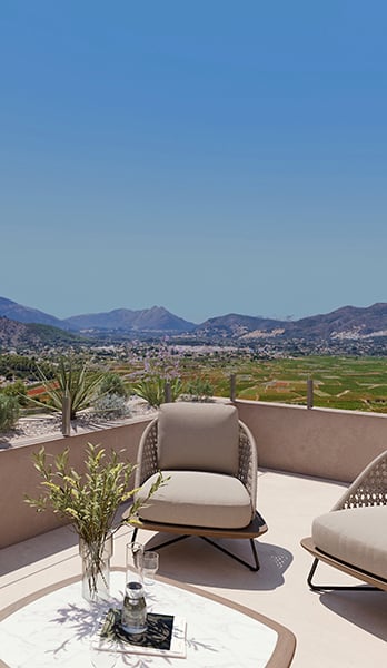 Terraces to contemplate the infinite beauty of the landscape