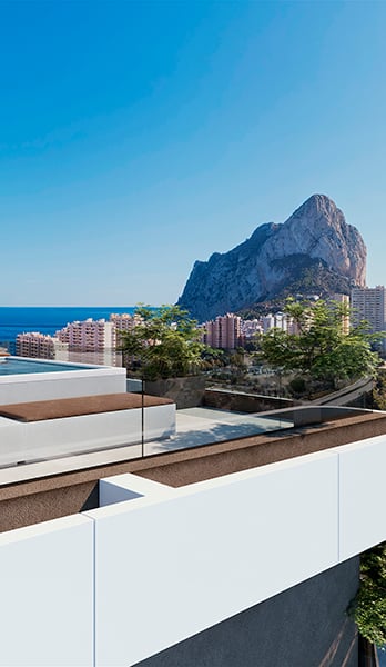 Exclusive penthouse terrace at Allure Calpe