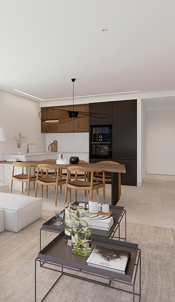 Projekt kuchni w luksusowym mieszkaniu Allure Calpe