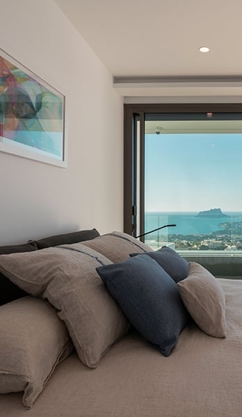 Sea views from secondary bedroom