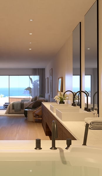 Master bedroom designer en-suite bathroom