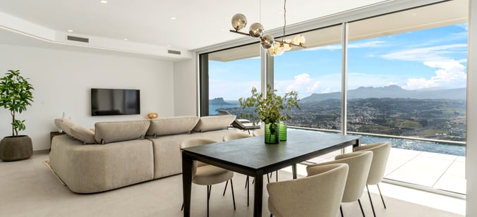 Villa Indigo, volumetric and minimalist design on Cumbre del Sol