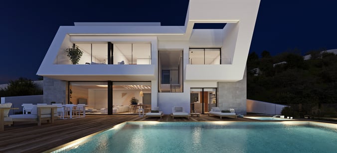 Villa amanecer, in the prestigious Cumbre del Sol urbanization, luxury in Spain.